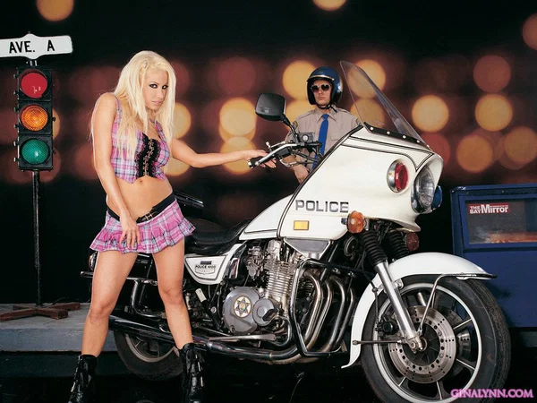 Busty blonde Latina chick Gina Lynn has sex with a Highway Patrolman  - Police, Mature, Boots, Latina, MILF, Pornstar, Hardcore, Blonde, Ass, Doggy Style  - Photo 1