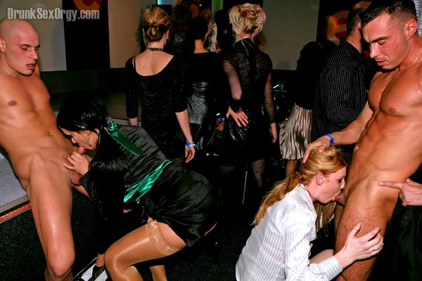 Flirtatious gals suck and fuck male strippers' hard shafts at the party  - Party, CFNM, MILF, Blowjob, Hardcore, Groupsex, Stockings, Big Tits, Glasses, Fake Tits  - Photo 6