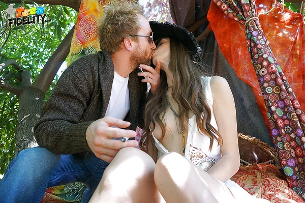 Teen cowgirl has her amateur pussy nailed outdoor feat. Willow Hayes  - Outdoor, Teen, Hardcore, Amateur, Hairy, Cowgirl, Blowjob, Kissing, Tattoo, Cute  - Photo 1
