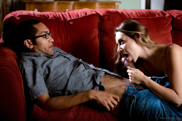 Horny teen Cassidy Klein seduces her black neighbour for a rousing fuck  - Interracial, Hardcore, Teen, Pornstar, Hairy, Cowgirl, Ass, Clothed, BBC, Tiny Tits  - Photo 3
