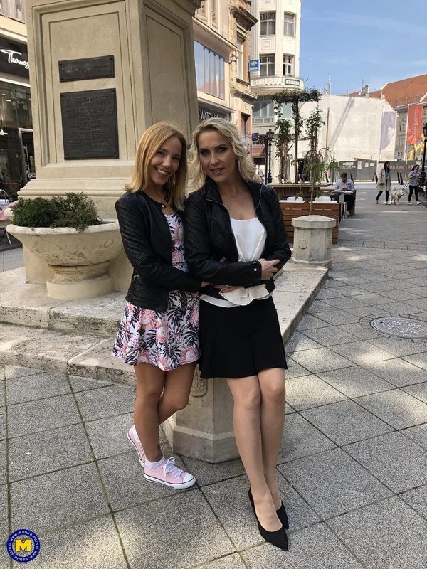 Sweet amateur babes Julia Pink and Poppy Pleasure show their sexy panties  - German, Public, Panties, MILF, Teen, Amateur, Upskirt, Lesbian, Cameltoe, Clothed  - Photo 5