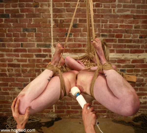 Submissive American babe Adrianna Nicole gets tied up and toyed in BDSM action  - MILF, BDSM, Bondage, Blonde, Natural Tits, Nipples, Close Up, Ass, Feet, Asshole  - Photo 19