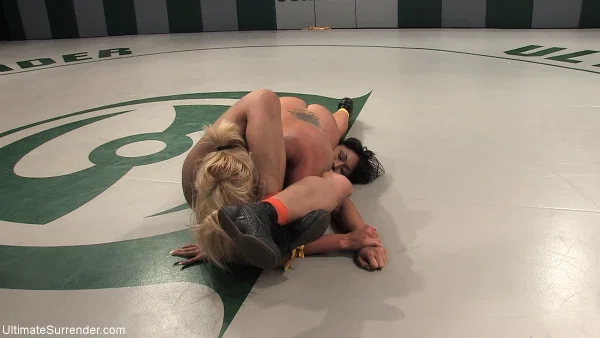 DragonLily and Holly Heart engage in a bout of lesbian wrestling  - Sports, Asian, Sexy, Lesbian, BDSM, Bondage, Blonde, Brunette, Short Hair, White  - Photo 19