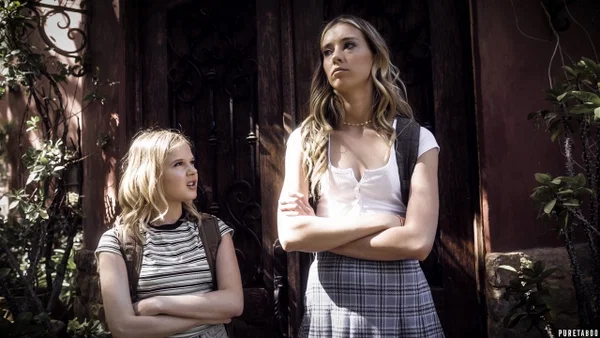 Teen stepsisters Haley Reed & Coco Lovelock have lesbian sex before a 3some  - Threesome, Cumshot, Cum In Mouth, Teen, Pussy Licking, Tall, Ass Fucking, Reality, Groupsex, Clothed  - Photo 1