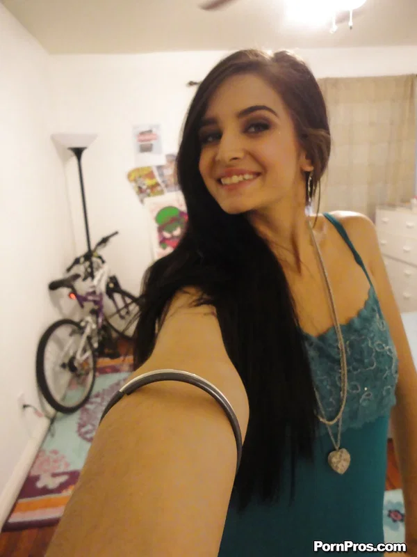 Slender female Zoey Kush ditching her shorts and top while taking selfies  - Selfie, Girlfriend, Skinny, Clothed, Shorts, Babe, Solo, Undressing, Tiny Tits, Ass  - Photo 3