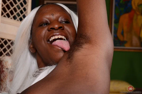 Chubby black amateur Osa licks her own toes after getting naked  - Ebony, BBW, Hairy, Amateur, MILF, Blonde, Feet, Chubby, Ass, Thick  - Photo 16