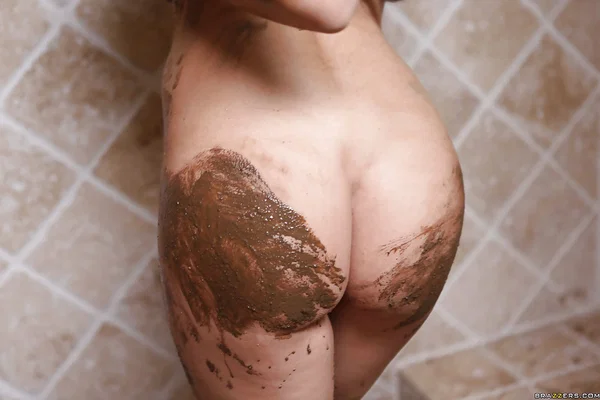 Filthy slut with big tits gets involved into rough pussy pounding  - Shower, Hardcore, Deepthroat, Big Tits, Ass, Outdoor, Cumshot, Cowgirl, Cum In Mouth, Shaved  - Photo 4
