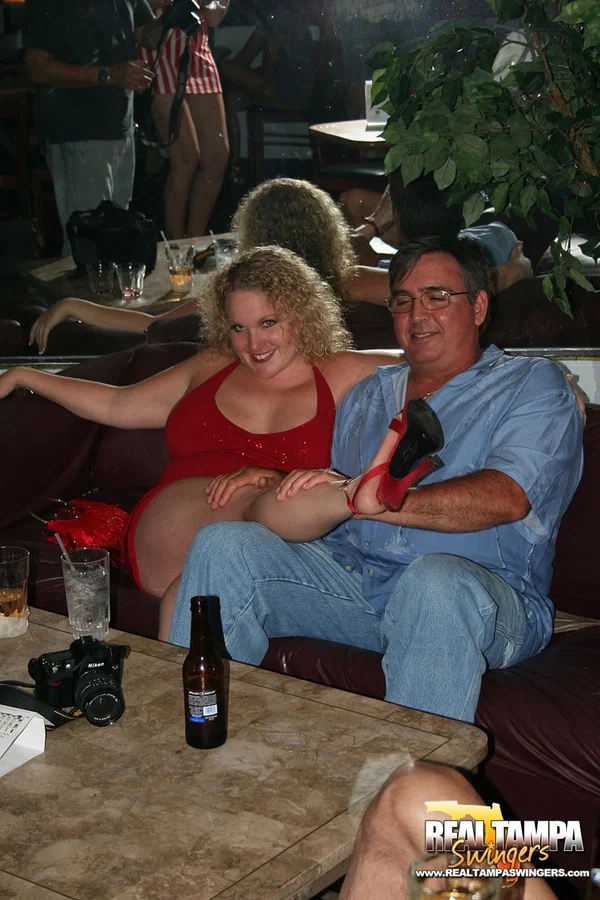 Playful amateur mature swinger wives teasing and French kissing at a party  - Swingers, Groupsex, Amateur, Reality, Clothed, Skirt, Big Tits, White, Short Hair, Upskirt  - Photo 7