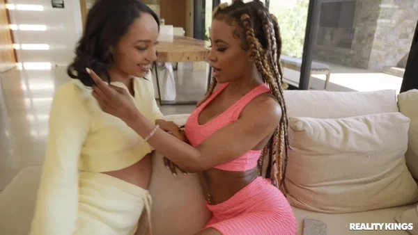 Slim teens Demi Sutra and Alexis Tae undress and fuck with a strapon  - Teen, Amateur, Latina, Petite, Ebony, Lesbian, Tiny Tits, Ass, Cute, Kissing  - Photo 2