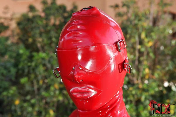 Voluptuous fetish vixen in latex suit revealing her juicy cunt outdoor  - Latex, Bondage, Fetish, High Heels, Close Up, Spreading, Pussy, Masturbation, Ass, BDSM  - Photo 1