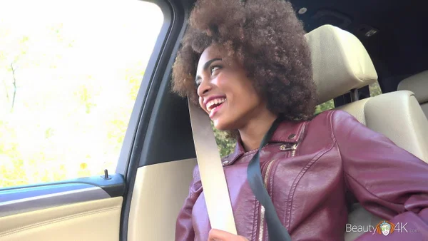 Cute ebony with small nips Luna Corazon rubs her twat before taking a dick  - Brazilian, Pissing, Ebony, Public, Curly, Leather, Amateur, African, Pussy, Big Cock  - Photo 4
