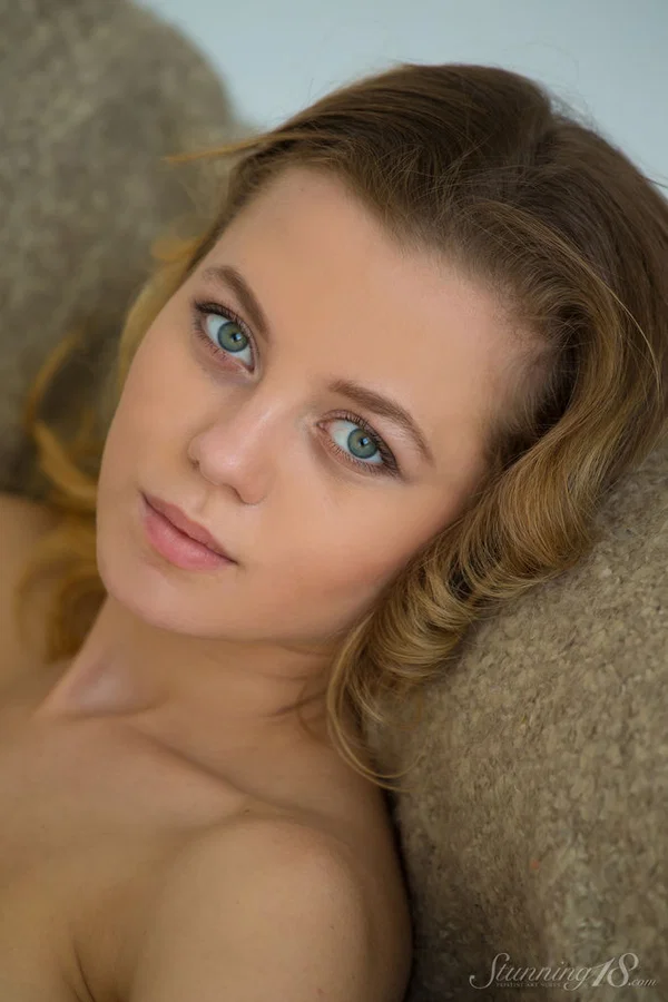 Beautiful 18-year-old girl gets bare naked on an armchair during solo action  - Skirt, Close Up, Nipples, Babe, Beautiful, Solo, Cute, Teen, Clothed, Legs  - Photo 16