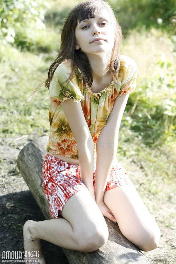 Beautiful teen Lena exposes her pert tits and bald cunt by the lake  - Teen, Outdoor, Skirt, Pussy, Babe, Brunette, Spreading, Upskirt, Clothed, Feet  - Photo 8