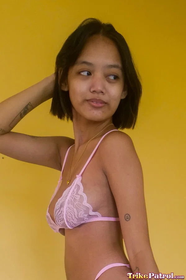 Brunette Asian teen Gabriella Fuentes exposes her big nips and tits in a solo  - Asian, Amateur, Short Hair, Lingerie, Big Tits, Sexy, Bikini, Ass, Panties, Pussy  - Photo 11