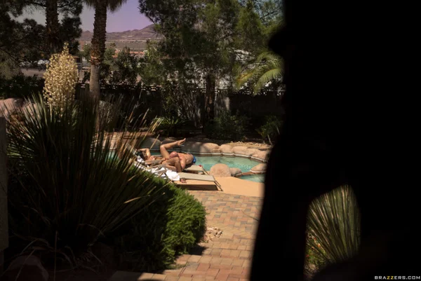Big boobed Asian cougar Mia Little enjoys poolside sex with Johnny Sins  - Underwater, Pool, Wife, Bikini, MILF, Reality, Short Hair, Wet, Brunette, High Heels  - Photo 15