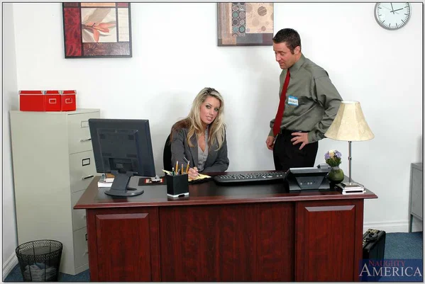 Stacked secretary Tessa West gets her horny pussy pounded on her office desk  - Girlfriend, Secretary, Office, MILF, Petite, Uniform, Reality, Blonde, Brunette, Spreading  - Photo 5