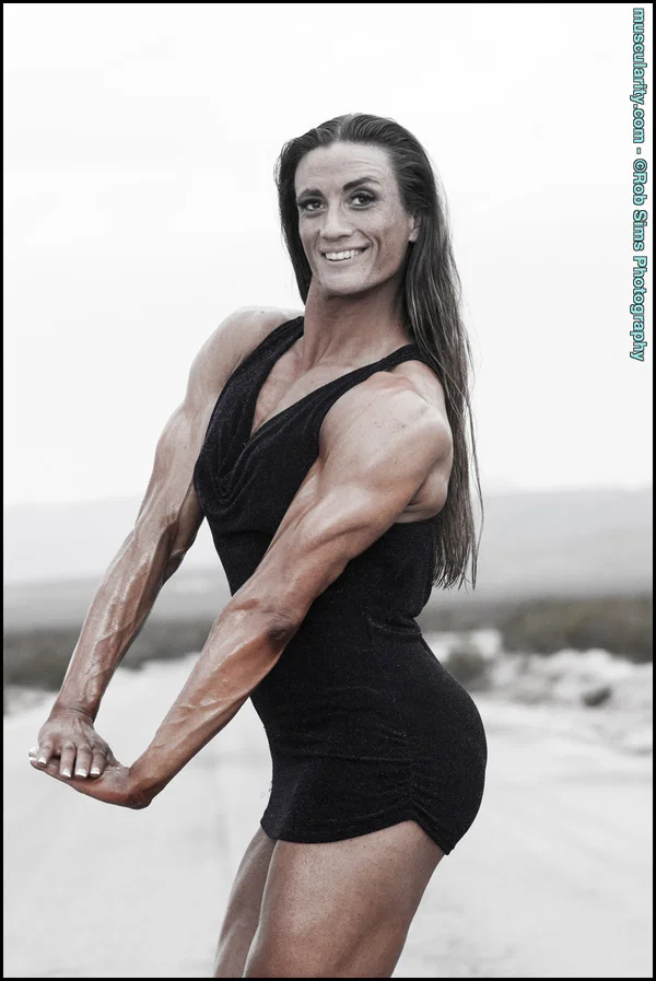 Bodybuilder Carrie Rapp models a little black dress before pumping iron  - Sports, Solo, Boots, Ass, Legs, PAWG, Beautiful, Babe, Brunette, Non Nude  - Photo 4