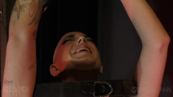 Abigail Dupree is threatened with a lit candle while in bondage  - Hairy, Piercing, Bondage, BDSM, Short Hair, Natural Tits, Tiny Tits, Spreading, Pussy, Feet  - Photo 8