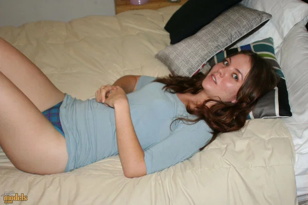 Petite brunette Seah exposes her phat ass before masturbating on her bed  - Amateur, Face, Clothed, Panties, Pussy, Hairy, Ass, Spreading, PAWG, Beautiful  - Photo 7