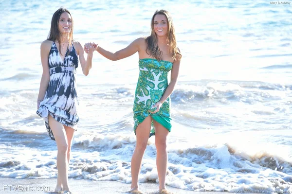 Clothed lesbians Mary & Aubrey flash no panty upskirts on Hawaiian streets  - Lesbian, Ass, Spreading, Clothed, Outdoor, Shaved, Beach, Upskirt, Pussy, Skirt  - Photo 9