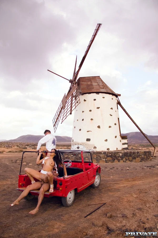 Hot Natalia Zeta and Sabrina Sweet strip and get fucked in a truck in a 4some  - Orgy, Groupsex, Couple, Spanish, Anal, Latina, MILF, Outdoor, Pussy, Cowgirl  - Photo 19