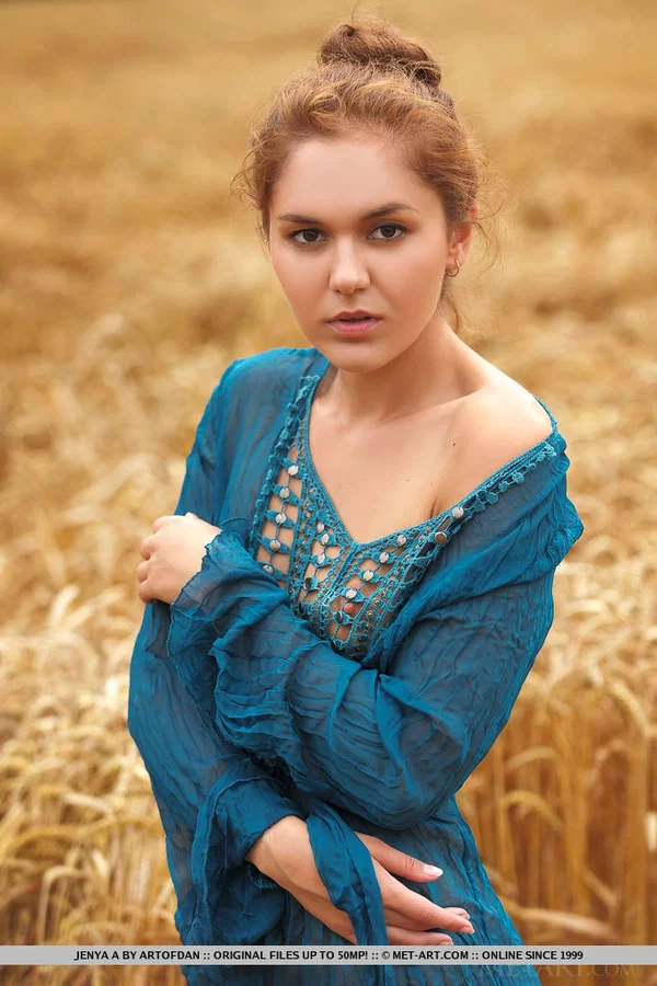 Teen solo girl Jenya A takes off her clothes to pose naked in a field of wheat  - Outdoor, Teen, Babe, Spreading, Pussy, Clothed, Glamour, Ass, Beautiful, Tiny Tits  - Photo 2