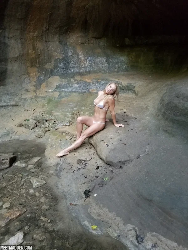 Blond amateur Meet Madden strikes hot solo poses in a bikini after backpacking  - Outdoor, Bikini, MILF, Babe, Amateur, Ass, Big Tits, Legs, Skinny, Skirt  - Photo 12