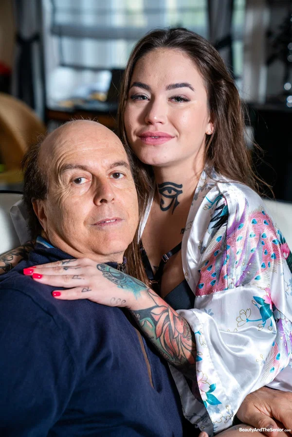 Brunette inked babe Jess Mori seduces her fat old stepdad and gets fucked  - Old Man, Hardcore, Ass Fucking, Doggy Style, Tiny Tits, Blowjob, Cowgirl, Brunette, Non Nude, Pornstar  - Photo 4
