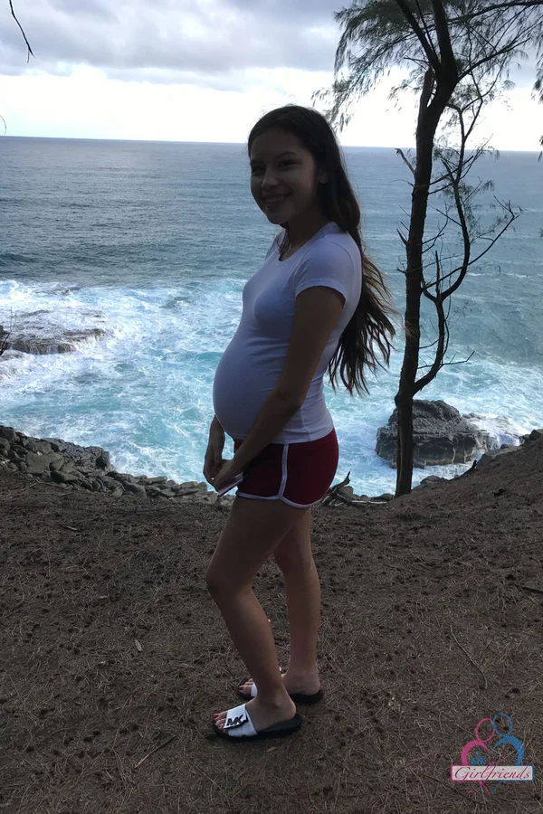 Asian teen Zaya Cassidy poses in sexy outfits before & after getting pregnant  - Pregnant, Petite, Amateur, Teen, Asian, Selfie, Outdoor, Shorts, Babe, Cute  - Photo 16