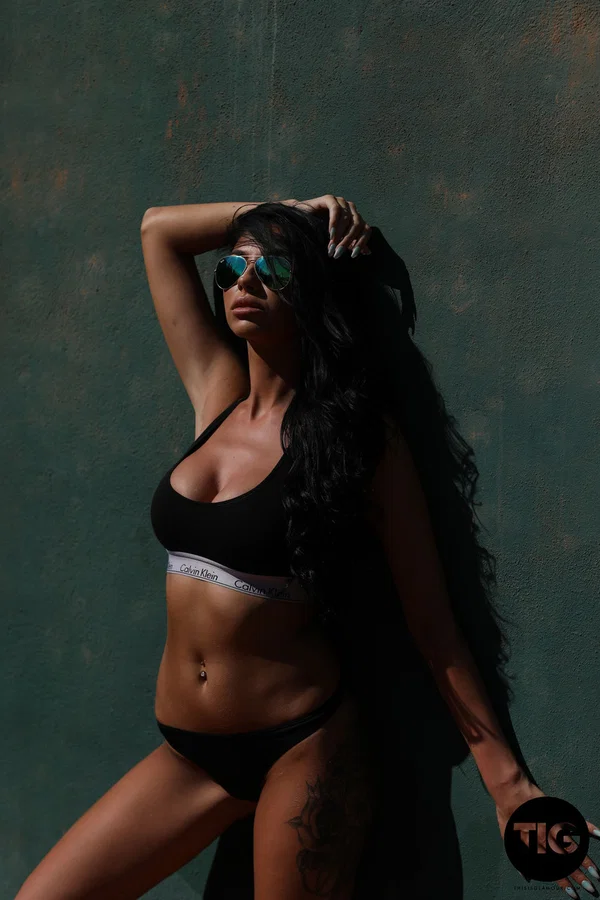 Hot babe with an ass tattoo Anya Leigh flaunts her fake boobs outdoors  - Glasses, Tattoo, British, Outdoor, Teen, Lingerie, Model, Panties, Beautiful, Bikini  - Photo 3