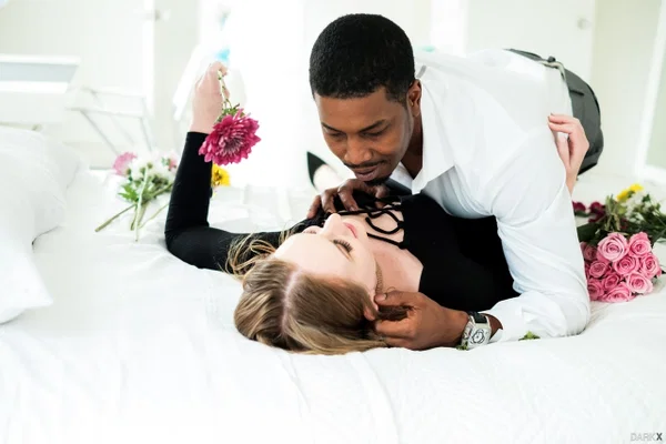 Pretty teen Daisy Stone is gifted flowers prior to interracial anal sex  - Ebony, Interracial, Anal, African, Hardcore, Cumshot, Pussy Licking, Pussy, Ass Fucking, Skirt  - Photo 4