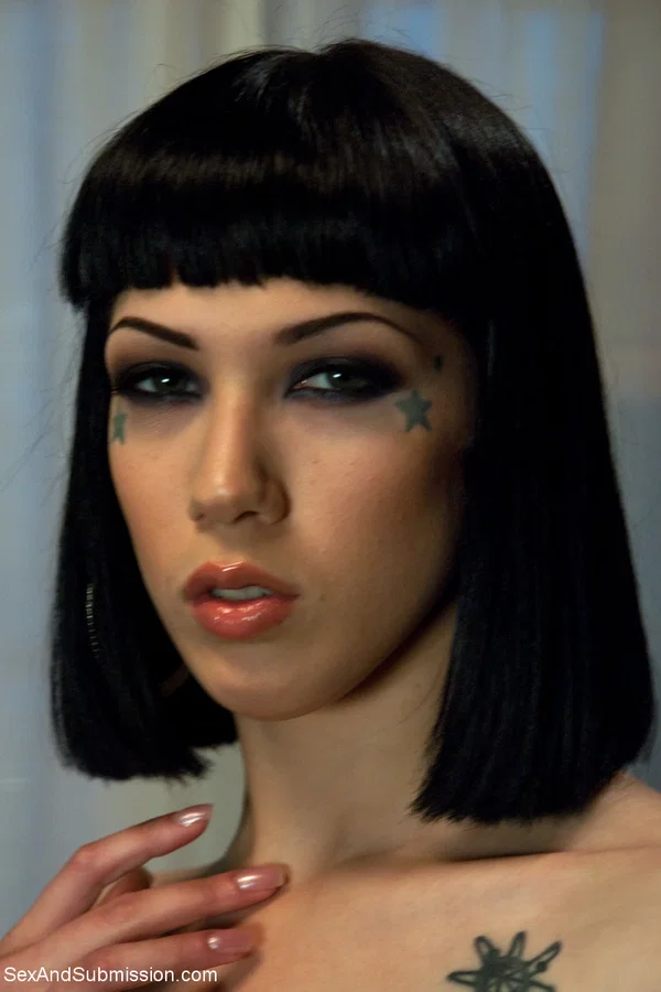 Sex And Submission Asphyxia Noir, James Deen, Lea Lexis  - Bondage, Short Hair, BDSM, Erotic, Panties, Skirt, Nipples, Reality, Legs  - Photo 4