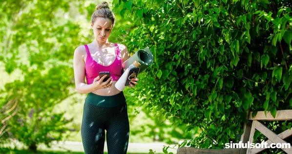Horny babe Micky Muffin does yoga in the park & gets nailed after a date night  - Babe, Beautiful, Solo, Blonde  - Photo 4