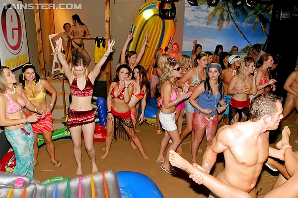 Lecherous ladies in bikinis have some groupsex fun at the wild party  - Bikini, Party, MILF, Ass Fucking, Blowjob, Ass, Big Tits, Groupsex, Handjob, Glasses  - Photo 15