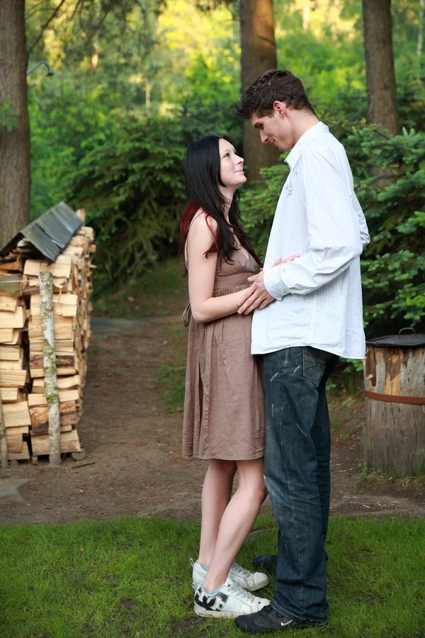 Busty brunette teen and her man friend have sex next to an outdoor fire pit  - Outdoor, Reality, Teen, Amateur, Czech, Cumshot, Hardcore, Pussy Licking, Panties, Clothed  - Photo 1