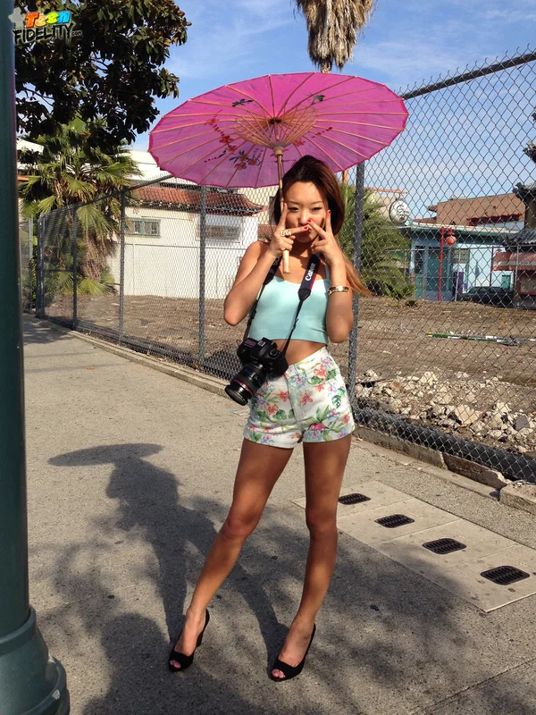 Skinny Asian hottie Alina Li modelling clothed & naked outdoors & in public  - Asian, Skinny, Teen, Cute, Outdoor, Glasses, Non Nude  - Photo 11