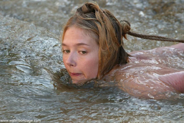 Water Bondage performed by Star Naked Pics  - Fetish, BDSM, Bondage, Wet, Feet, Outdoor, Non Nude, Pussy, White  - Photo 20