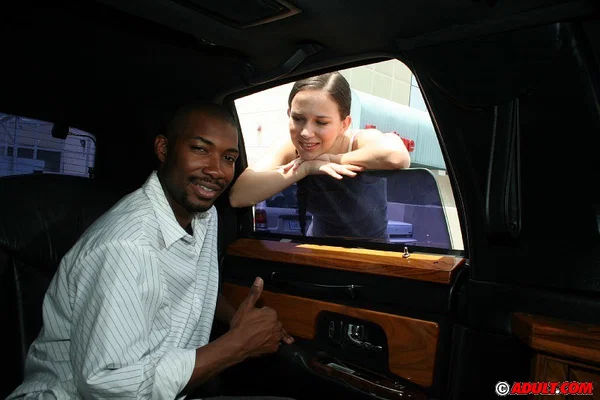 Slutty white girl Cristina Agave blows a big black boner in the car  - Interracial, Reality, Handjob, Panties, Tiny Tits, Undressing, Blowjob, Natural Tits, Ass, Big Cock  - Photo 1