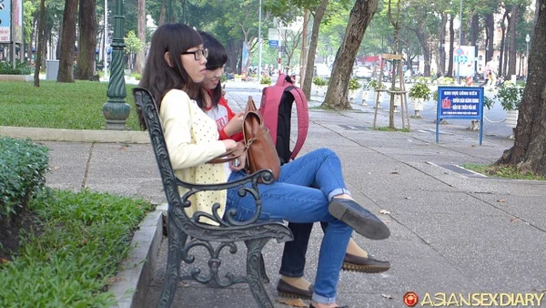 Asian Sex Diary My C  - Asian, Missionary, Hairy, Public, Amateur, POV, Jeans, Clothed, Outdoor, Panties  - Photo 13