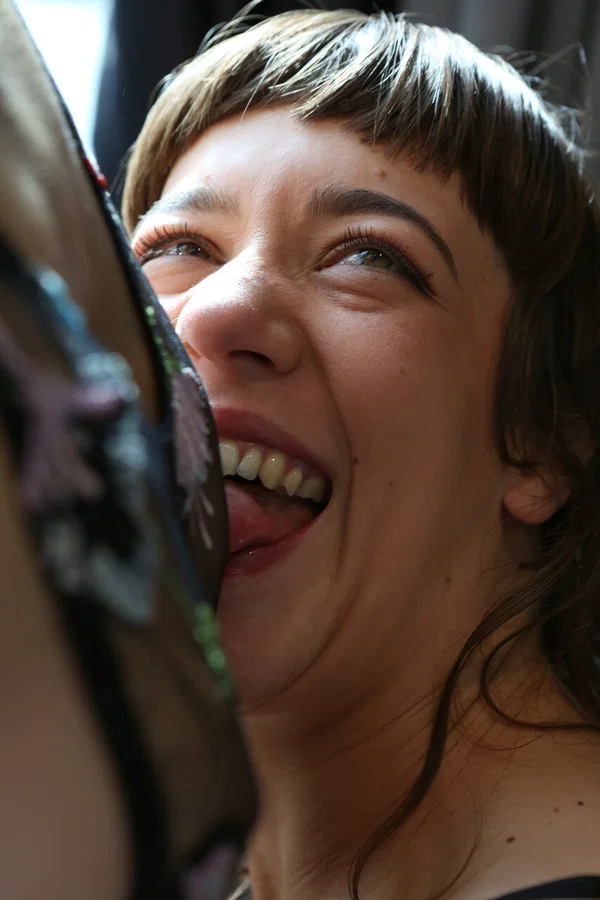 Ersties starring Loretta, Ray Porn Pics  - Lesbian, Amateur, Hairy, Tiny Tits, Kissing, Feet, Dildo, Non Nude, Short Hair, PAWG  - Photo 3