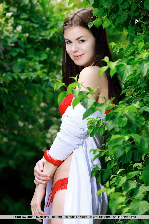 Brunette Euro babe Karolina Young frees big teen tits for outdoor glam pics  - Shaved, Teen, Pussy, Outdoor, European, Babe, Close Up, Glamour, Big Tits, Brunette  - Photo 3