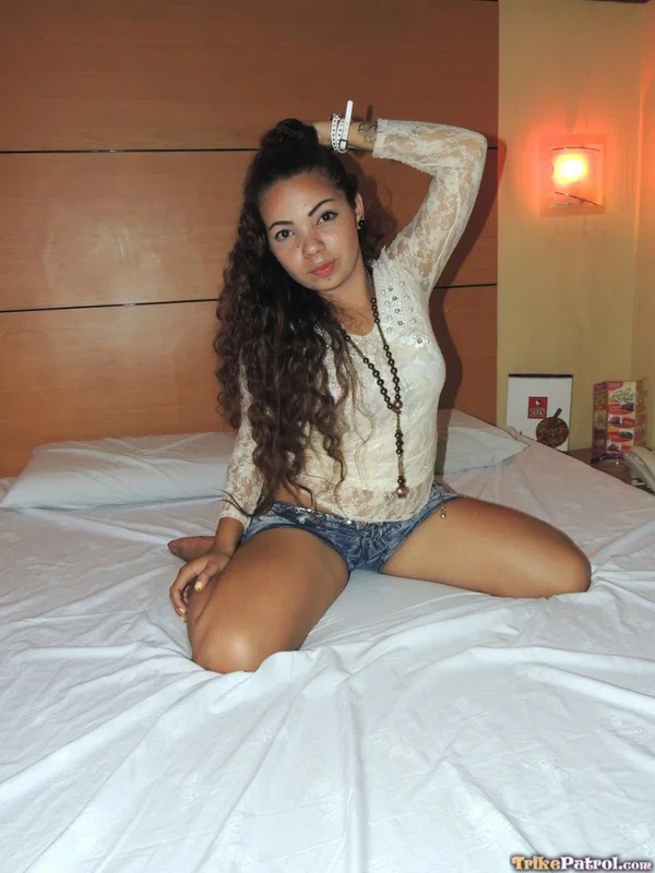 Curly haired amateur teen Khate enjoying POV sex with a horny stranger  - Asian, Amateur, Outdoor, Blowjob, Cowgirl, Non Nude, Pussy, Spreading  - Photo 6