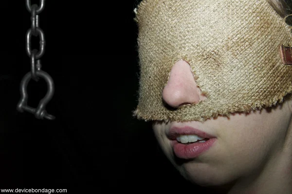 Brunette Alyssa in metal collar combined with handcuffs in the dark dungeon  - BDSM, Bondage, Feet, Legs, Pussy, Non Nude  - Photo 17