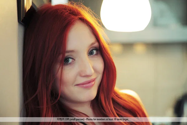 Sexy redhead Marga E poses naked in her kitchen while wearing high heels  - Redhead, Big Tits, Pussy, European, High Heels, Glamour, Feet, Spreading, Babe, Shaved  - Photo 3
