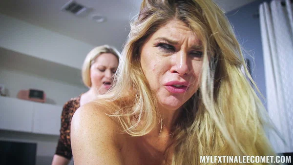 Curvy slut Carissa Montgomer gets disciplined & fucked by two hot lezdoms  - Strapon, MILF, Anal, Curvy, Chubby, Big Tits, BBW, Lesbian, Thick, Pale  - Photo 10