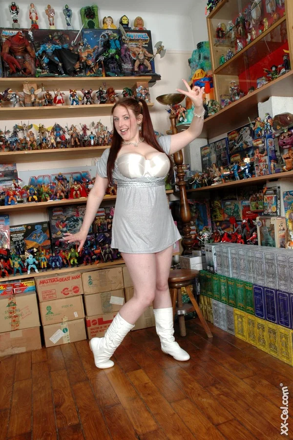Stacked MILF Angela White unveils her big natural tits in a toy store  - Chubby, Australian, Curvy, Thick, BBW, Petite, Big Tits, Amateur, Redhead, Natural Tits  - Photo 7