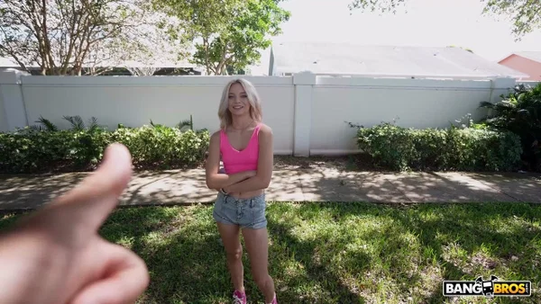 Blonde teen JoJo Austin has sex while inside of a vehicle with a boy  - Hardcore, Amateur, Petite, White, Reality, Pussy, Blonde, Outdoor, Shorts, Spreading  - Photo 3