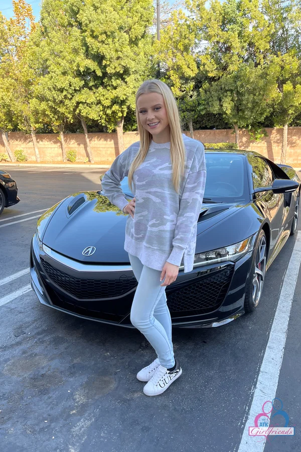 Blonde teen Paris White spreads her legs wide open after getting mostly naked  - Girlfriend, Facial, Teen, Blonde, Amateur, Cute, Petite, Fingering, White, Feet  - Photo 1