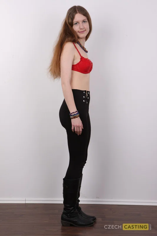 Amateur girl with red hair strips naked during a solo performance  - Czech, Casting, Panties, Tiny Tits, Close Up, Ass, PAWG, Pussy, Amateur, Babe  - Photo 5