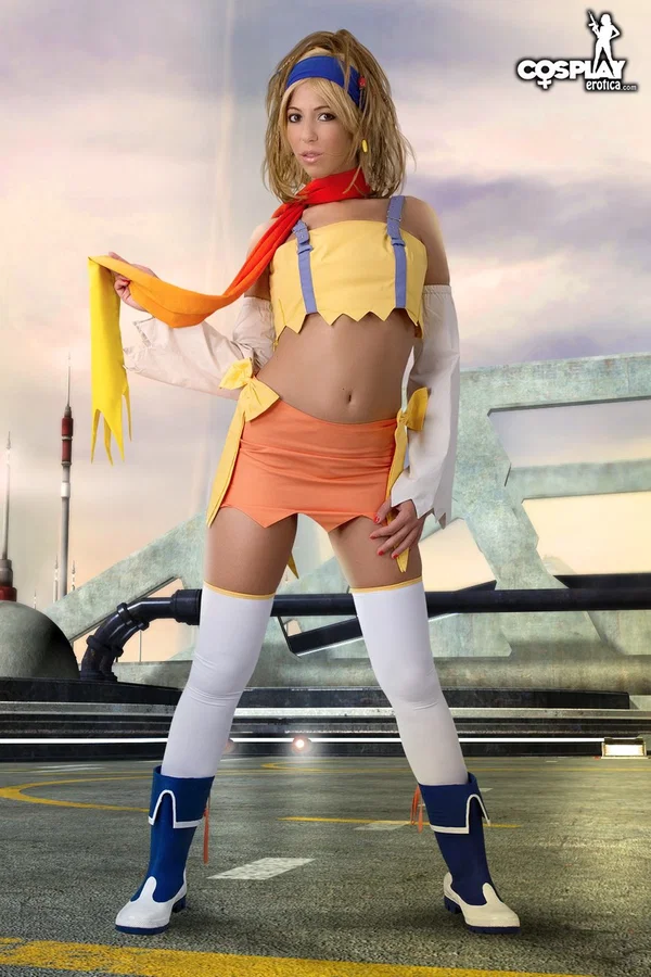 Blonde girl releases her firm tits and tight ass from cosplay clothing  - Cosplay, Ass, Skirt, Big Tits, Clothed, PAWG, Stockings, Babe, Beautiful, Solo  - Photo 3